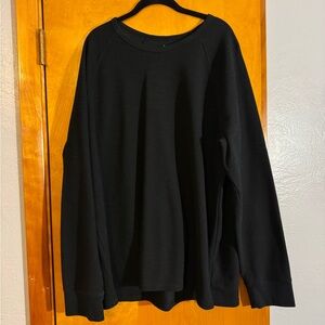 Goodfellow & Co Black Thermal Crewneck